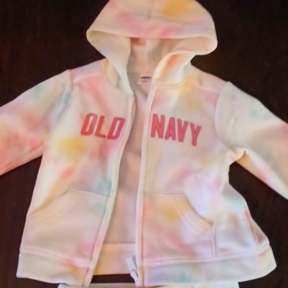 Old Navy sweat suit. Tie dye 12 to 6 months